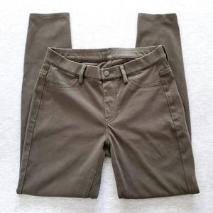 Uniqlo Green Leggings Pants Skinny Jeggings (XS)